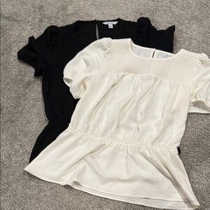 Two gorgeous peplum tops